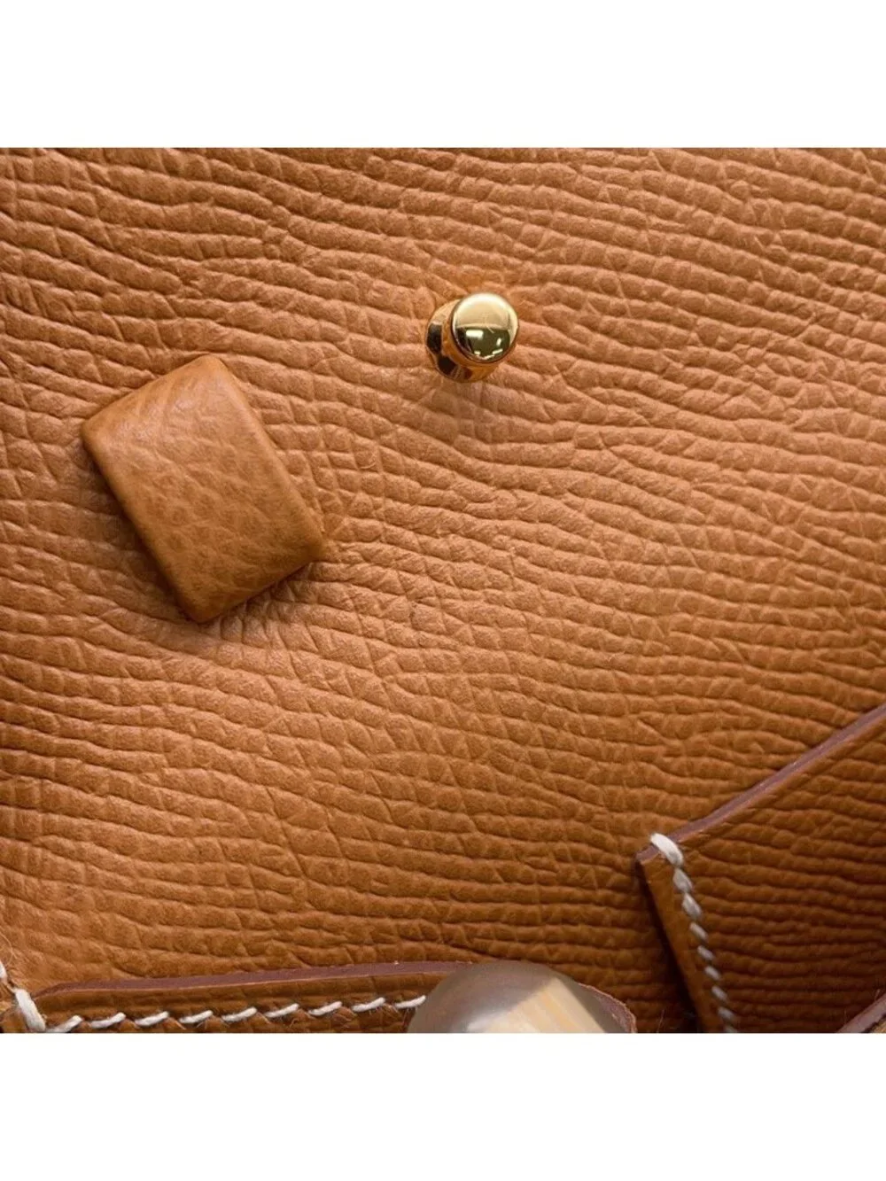 Hermes Kelly Wallet Long to Go Gold Epsom